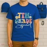First Day Of 7th Grade Squad Team Back To School Teacher T-Shirt thumb 6