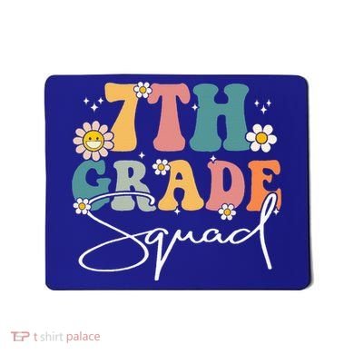 First Day Of 7th Grade Squad Team Back To School Teacher Mousepad