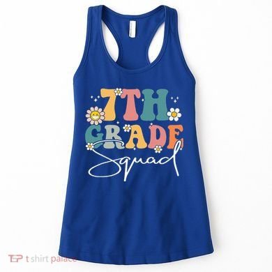First Day Of 7th Grade Squad Team Back To School Teacher Women's Tank Top