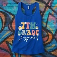First Day Of 7th Grade Squad Team Back To School Teacher Women's Tank Top thumb 3