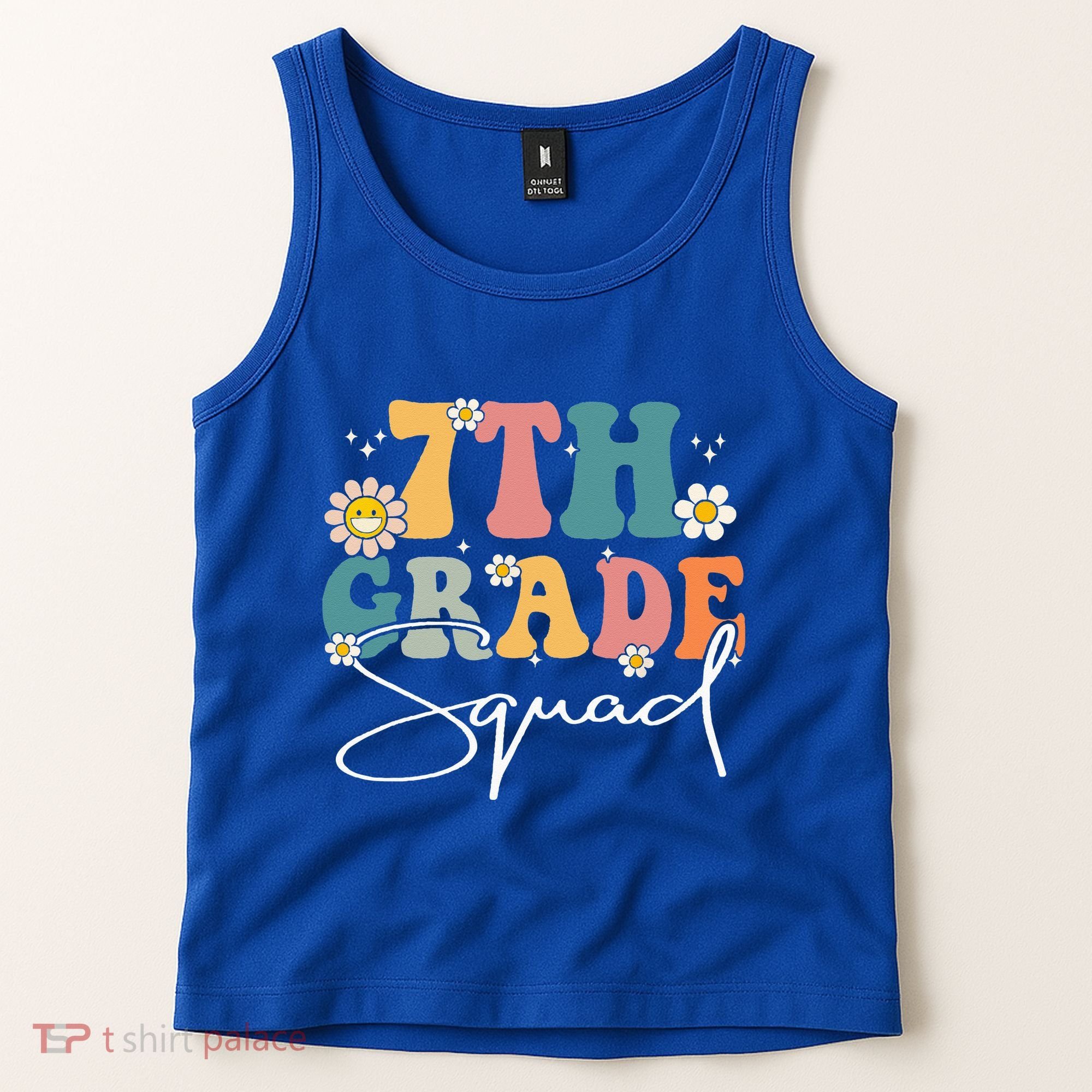 First Day Of 7th Grade Squad Team Back To School Teacher Tank Top