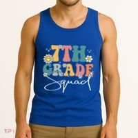 First Day Of 7th Grade Squad Team Back To School Teacher Tank Top thumb 3