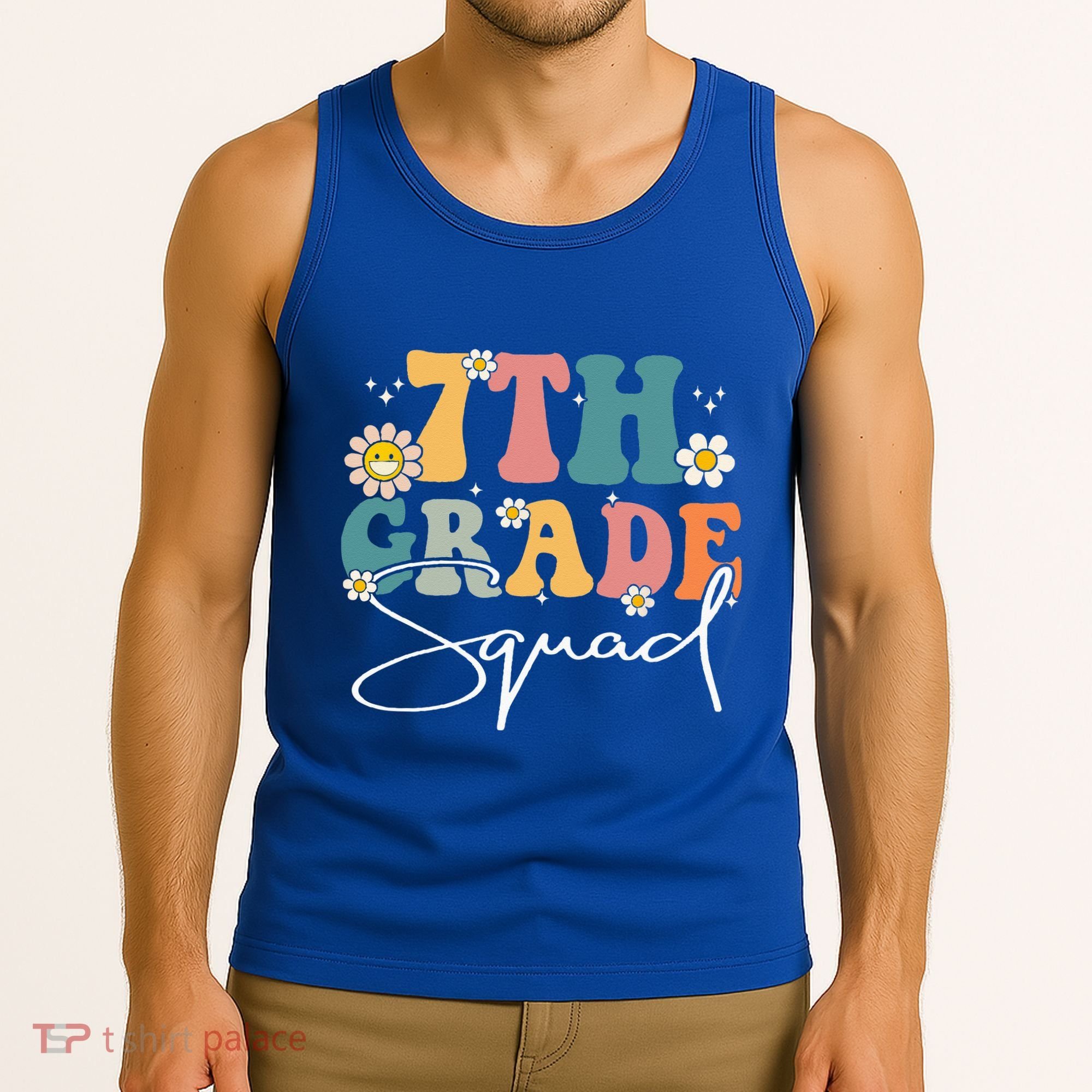 First Day Of 7th Grade Squad Team Back To School Teacher Tank Top
