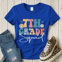 First Day Of 7th Grade Squad Team Back To School Teacher Women's T-Shirt thumb 3