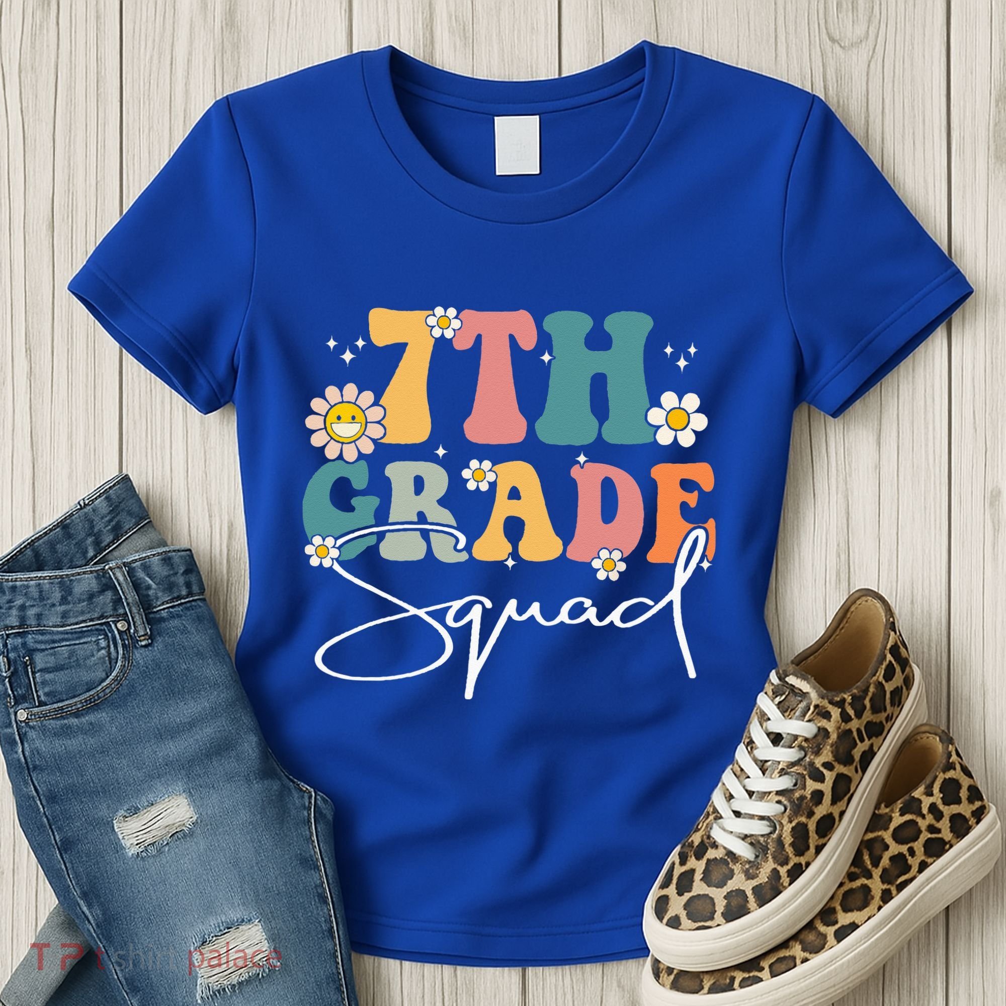 First Day Of 7th Grade Squad Team Back To School Teacher Women's T-Shirt