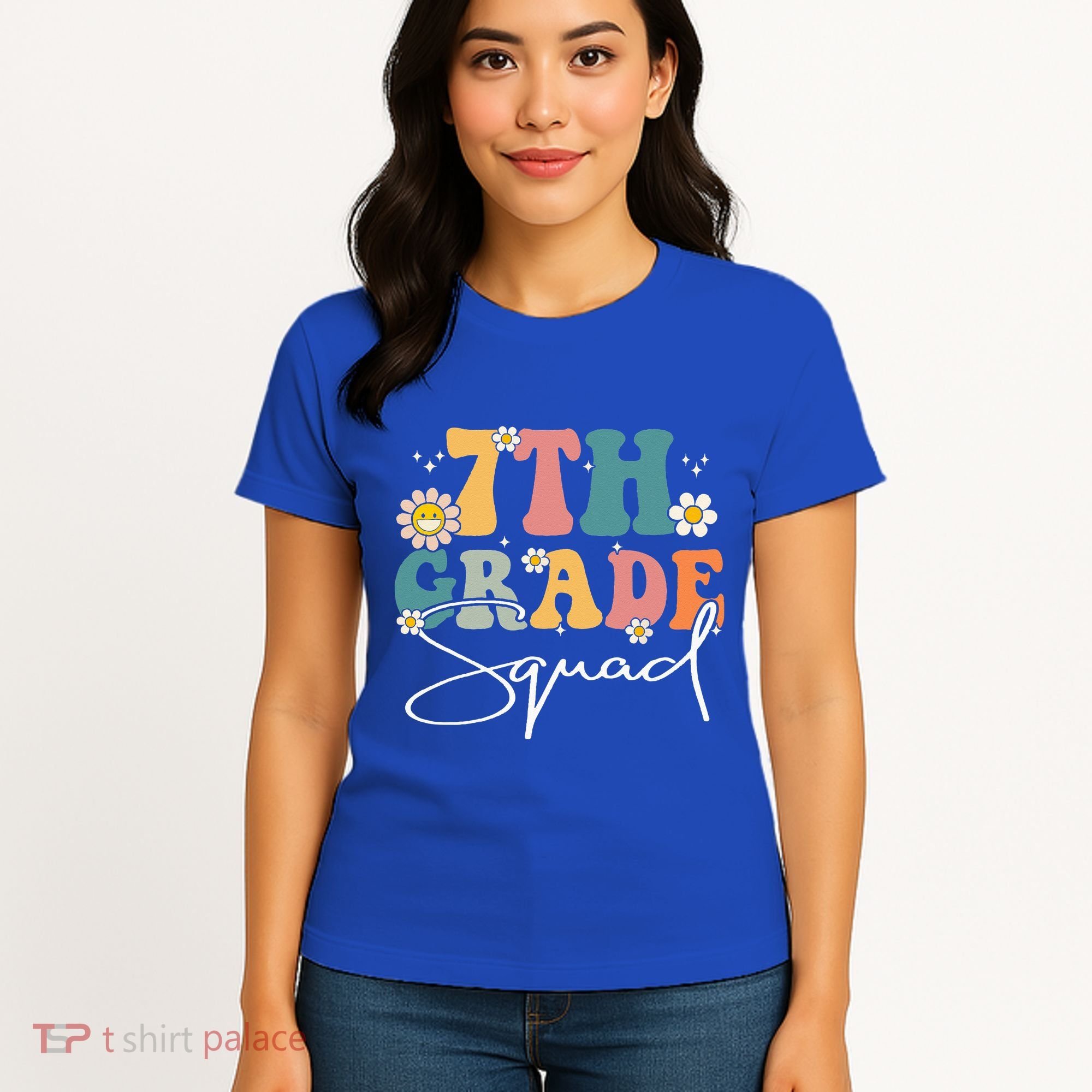 First Day Of 7th Grade Squad Team Back To School Teacher Women's T-Shirt