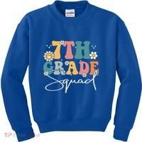 First Day Of 7th Grade Squad Team Back To School Teacher Kids Sweatshirt thumb 0