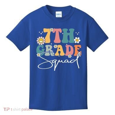 First Day Of 7th Grade Squad Team Back To School Teacher Kids T-Shirt