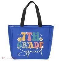 First Day Of 7th Grade Squad Team Back To School Teacher Tote Bag thumb 0