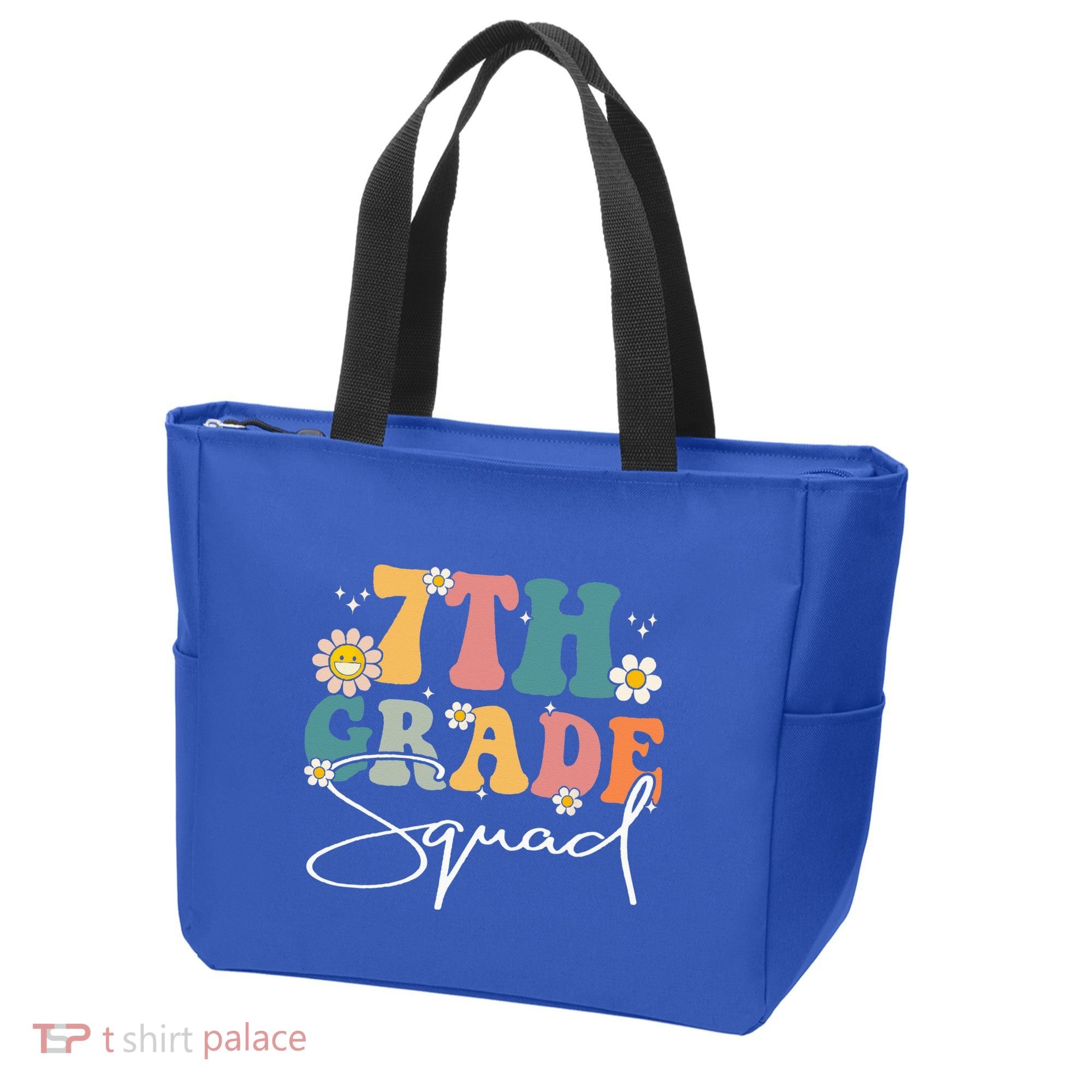 First Day Of 7th Grade Squad Team Back To School Teacher Tote Bag