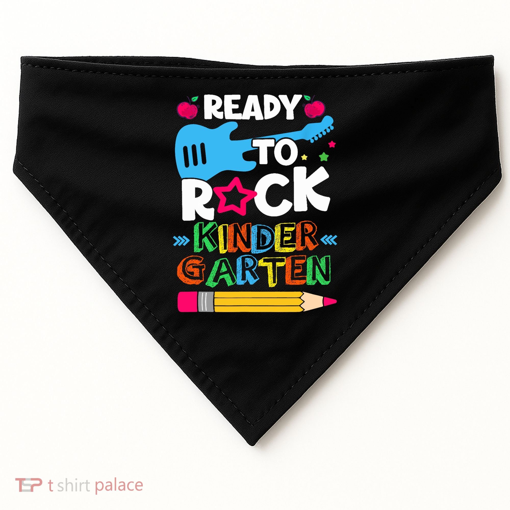 First Day Of Kindergarten Ready To Rock Kindergarten USA-Made Doggie Bandana