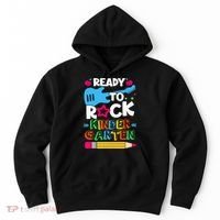 First Day Of Kindergarten Ready To Rock Kindergarten Hoodie thumb 0