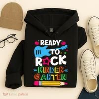 First Day Of Kindergarten Ready To Rock Kindergarten Hoodie thumb 4