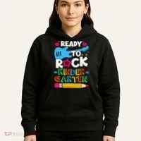 First Day Of Kindergarten Ready To Rock Kindergarten Hoodie thumb 5