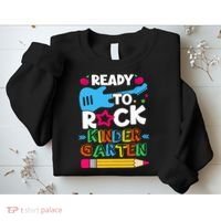 First Day Of Kindergarten Ready To Rock Kindergarten Sweatshirt thumb 2