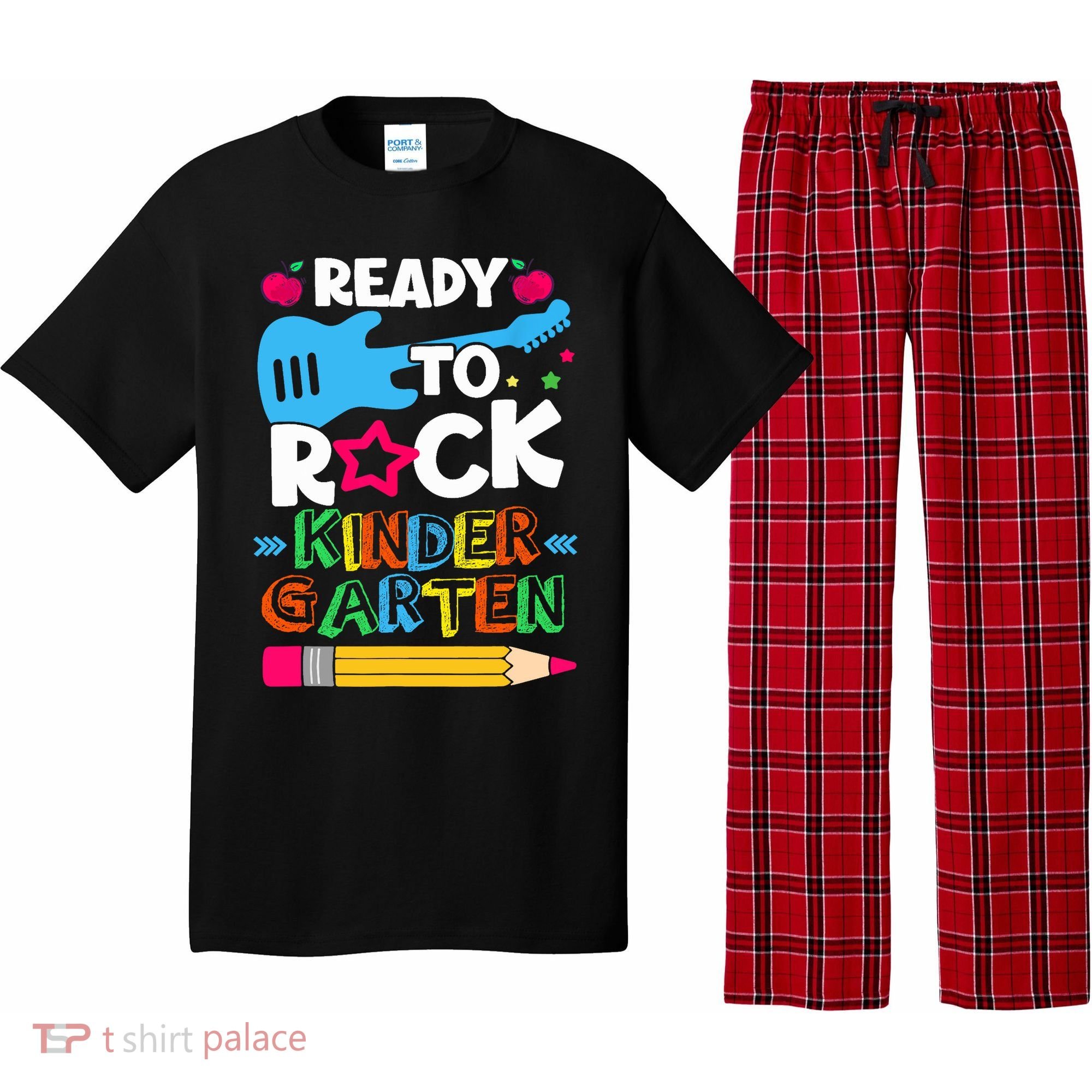 First Day Of Kindergarten Ready To Rock Kindergarten Pajama Set