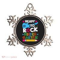 First Day Of Kindergarten Ready To Rock Kindergarten Ornament thumb 0