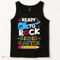 First Day Of Kindergarten Ready To Rock Kindergarten Tank Top thumb 2
