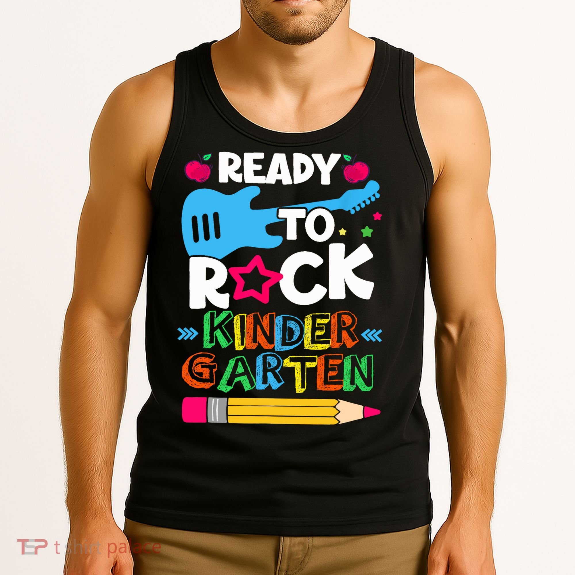 First Day Of Kindergarten Ready To Rock Kindergarten Tank Top