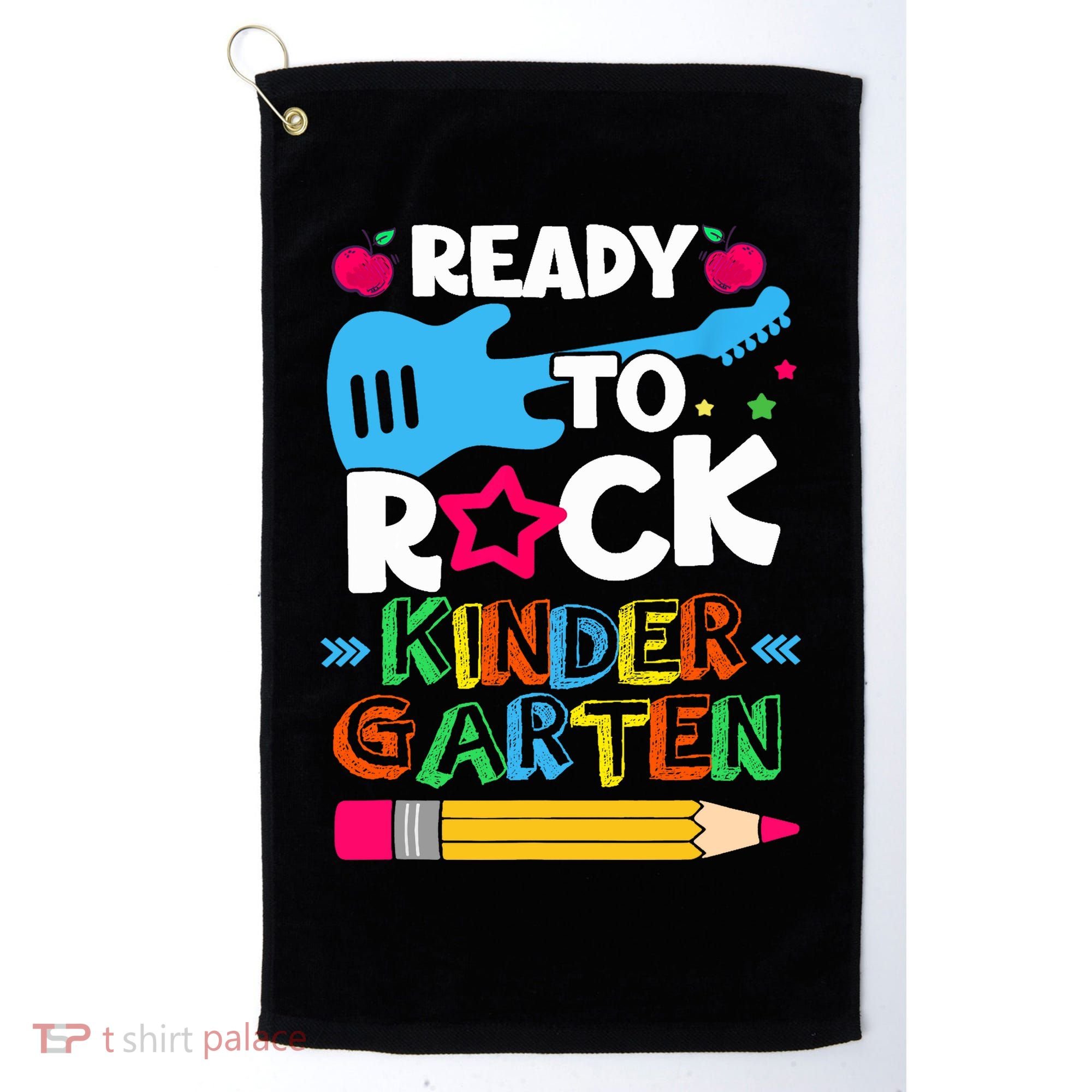 First Day Of Kindergarten Ready To Rock Kindergarten Golf Towel