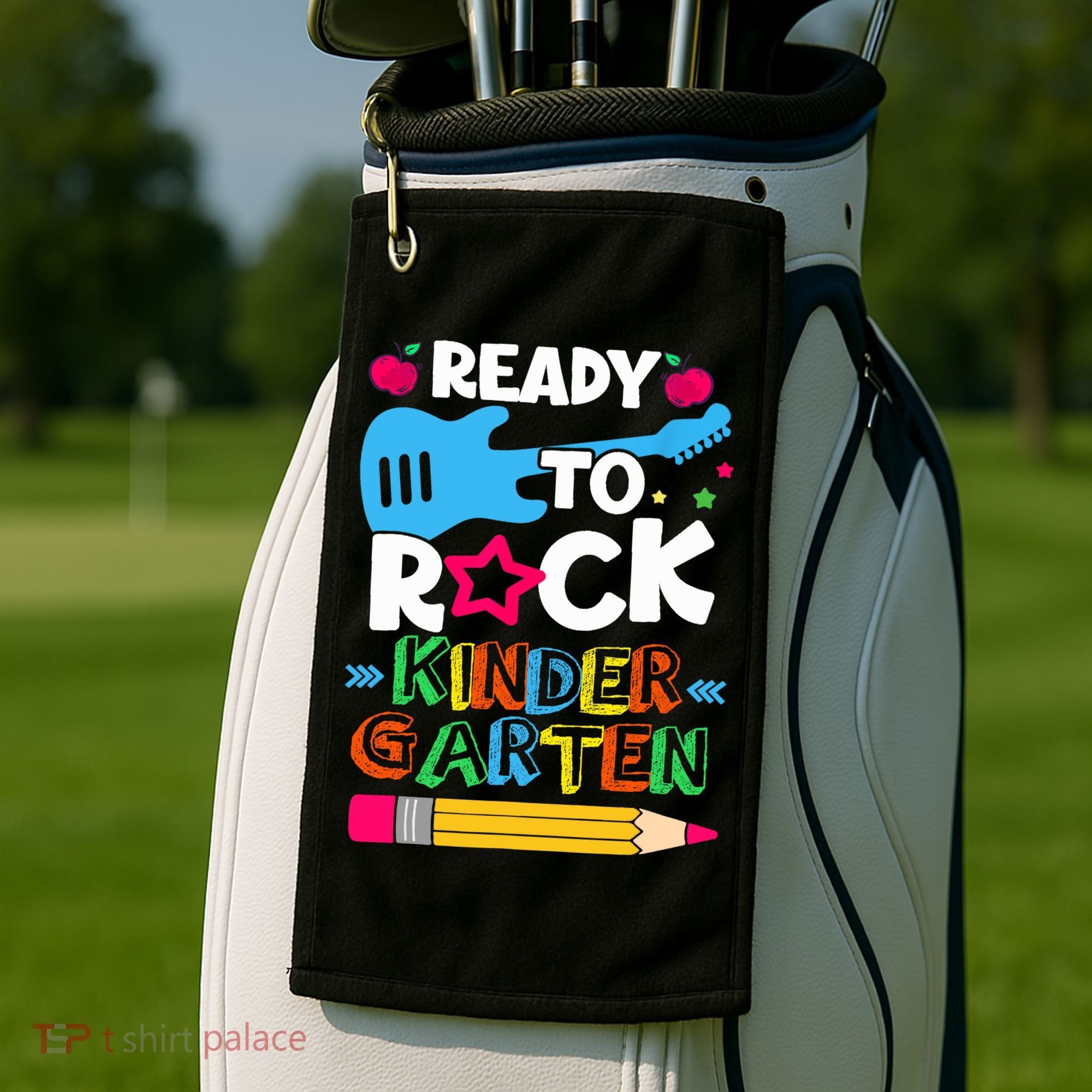 First Day Of Kindergarten Ready To Rock Kindergarten Golf Towel