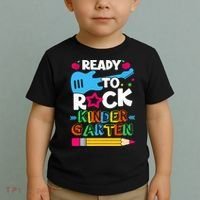 First Day Of Kindergarten Ready To Rock Kindergarten Toddler T-Shirt thumb 2