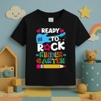First Day Of Kindergarten Ready To Rock Kindergarten Toddler T-Shirt thumb 3