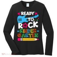 First Day Of Kindergarten Ready To Rock Kindergarten Women's Long Sleeve Shirt thumb 0