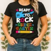 First Day Of Kindergarten Ready To Rock Kindergarten Women's T-Shirt thumb 2