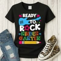 First Day Of Kindergarten Ready To Rock Kindergarten Women's T-Shirt thumb 3