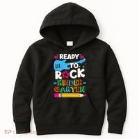First Day Of Kindergarten Ready To Rock Kindergarten Kids Hoodie thumb 0