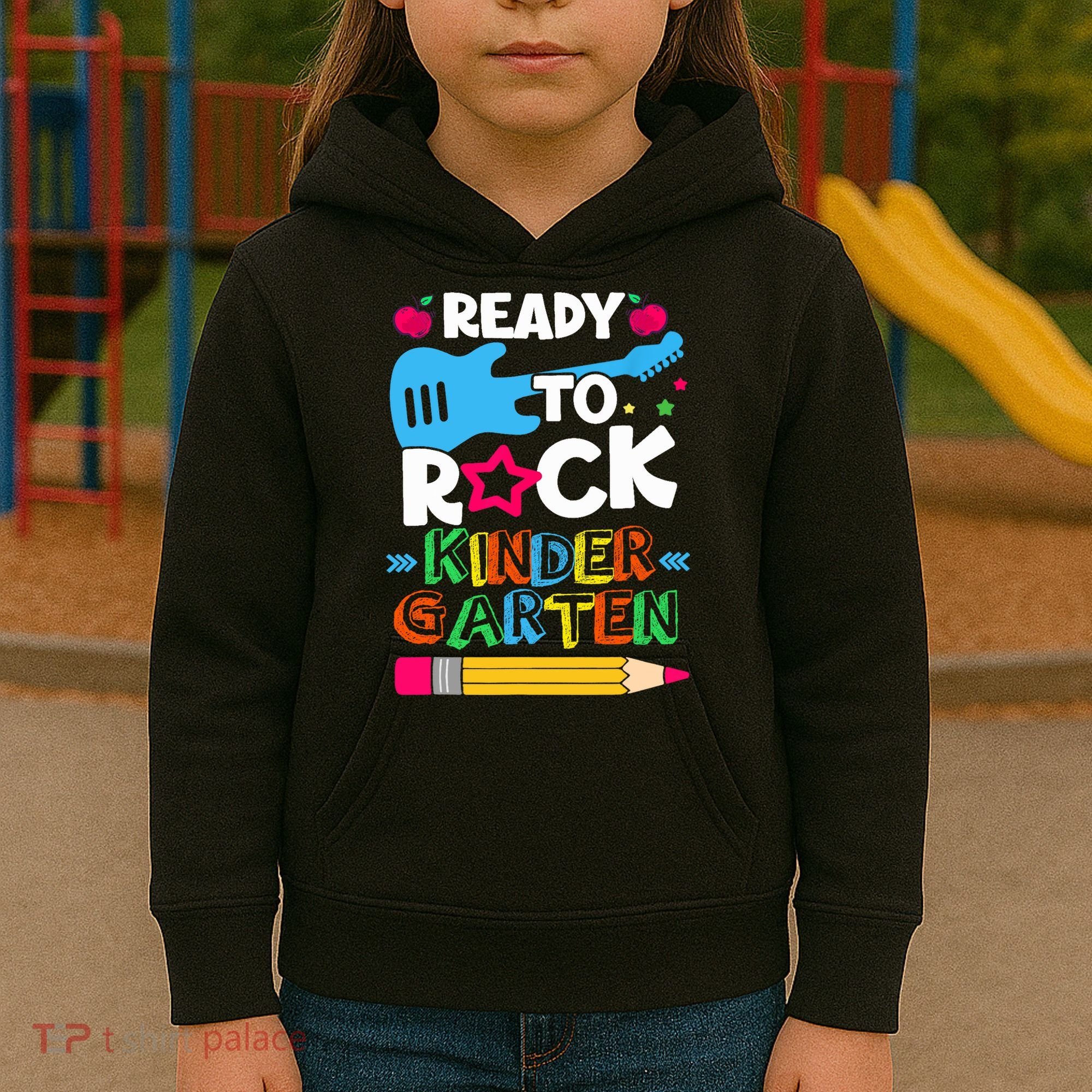 First Day Of Kindergarten Ready To Rock Kindergarten Kids Hoodie