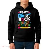 First Day Of Kindergarten Ready To Rock Kindergarten Kids Hoodie thumb 4