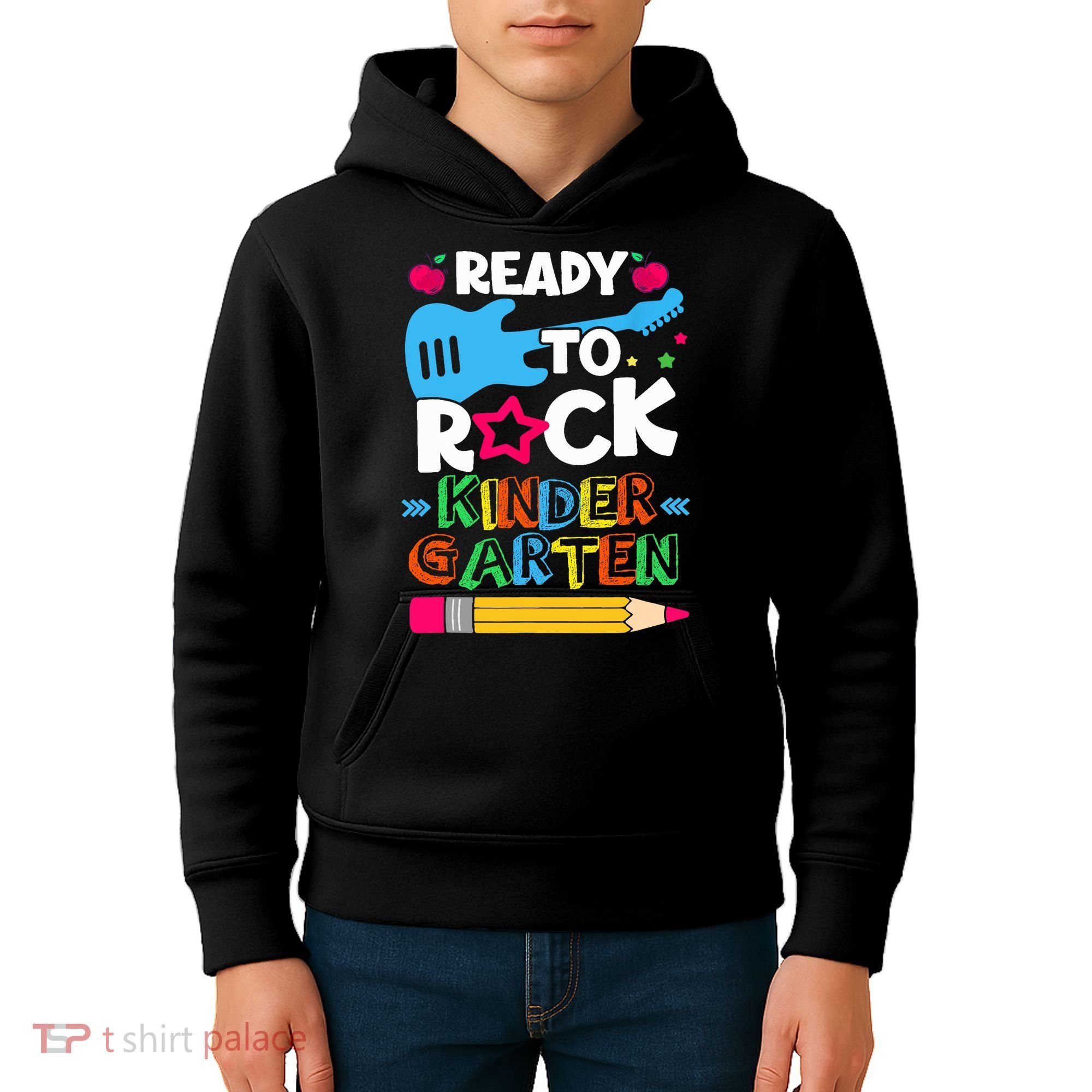 First Day Of Kindergarten Ready To Rock Kindergarten Kids Hoodie