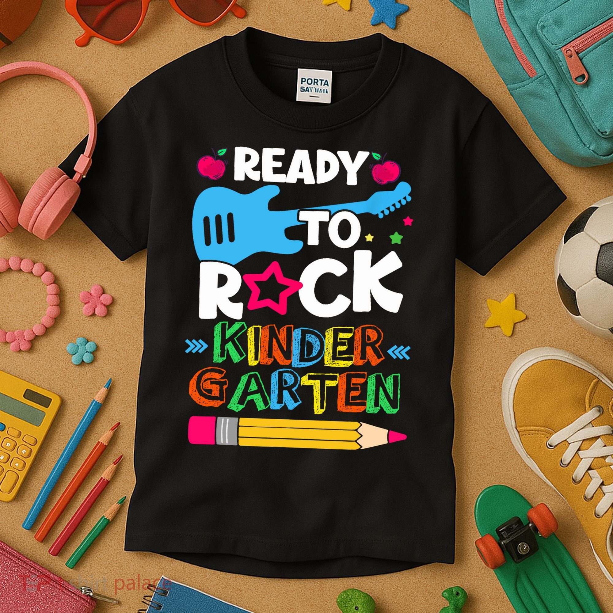 First Day Of Kindergarten Ready To Rock Kindergarten Kids T-Shirt
