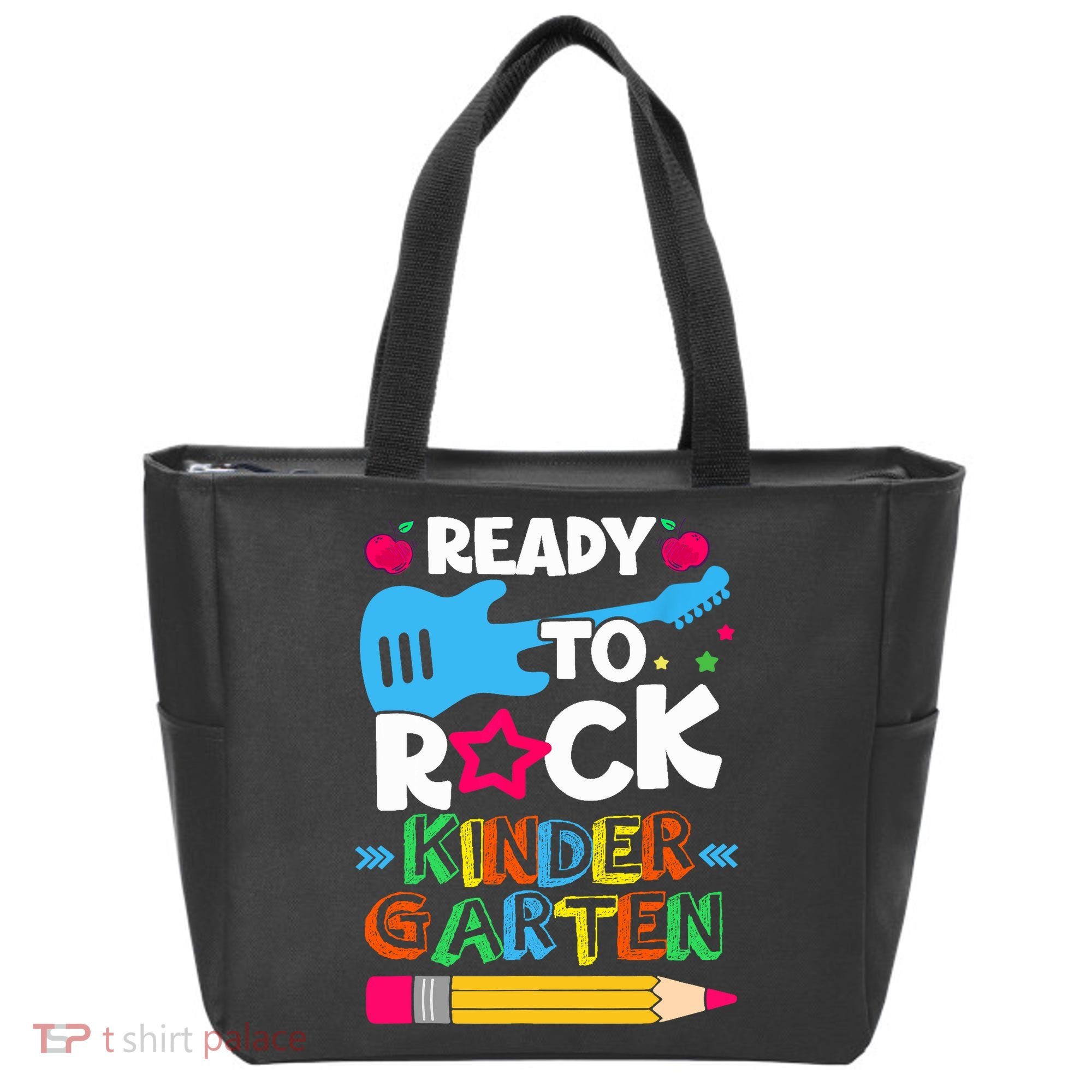 First Day Of Kindergarten Ready To Rock Kindergarten Tote Bag