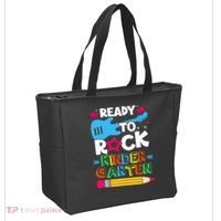 First Day Of Kindergarten Ready To Rock Kindergarten Tote Bag thumb 2