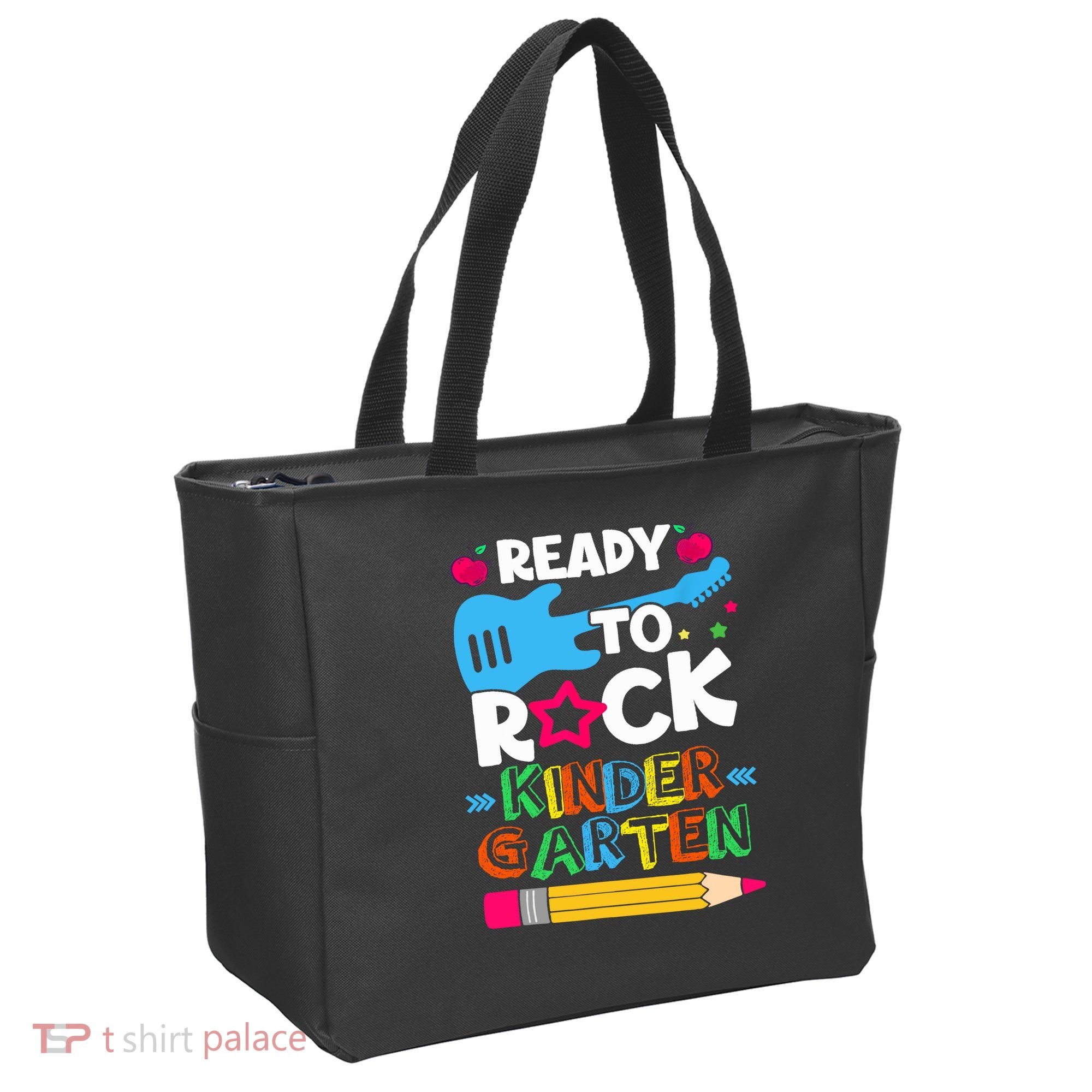 First Day Of Kindergarten Ready To Rock Kindergarten Tote Bag