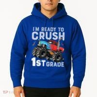 First Day Of First Grade IM Ready To Crush 1st Grade Boy Gift Hoodie thumb 2