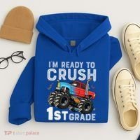 First Day Of First Grade IM Ready To Crush 1st Grade Boy Gift Hoodie thumb 4