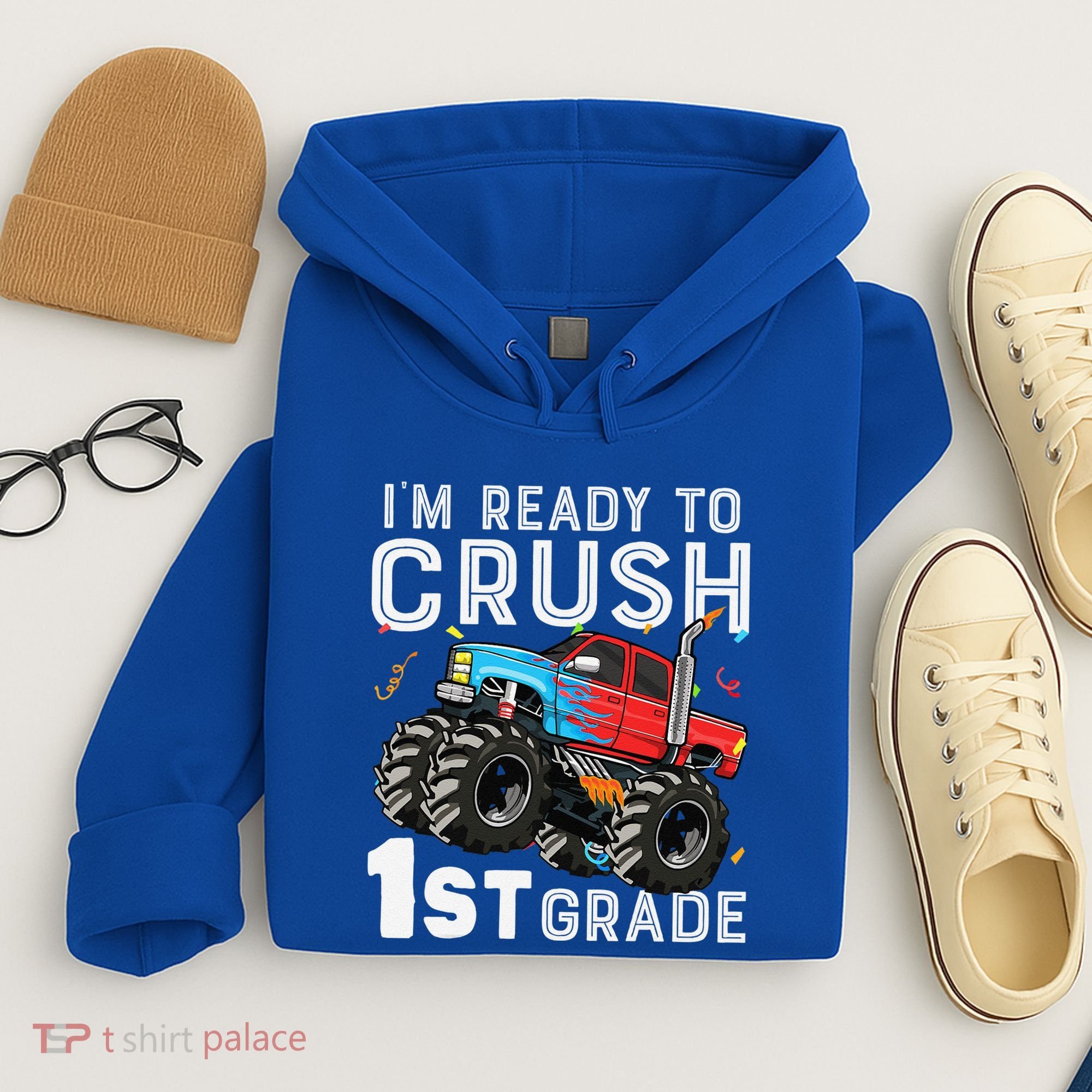 First Day Of First Grade IM Ready To Crush 1st Grade Boy Gift Hoodie