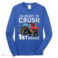 First Day Of First Grade IM Ready To Crush 1st Grade Boy Gift Long Sleeve Shirt thumb 0