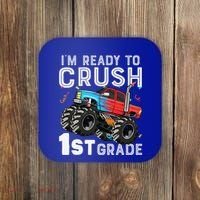 First Day Of First Grade IM Ready To Crush 1st Grade Boy Gift Coaster thumb 0