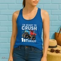 First Day Of First Grade IM Ready To Crush 1st Grade Boy Gift Women's Tank Top thumb 2