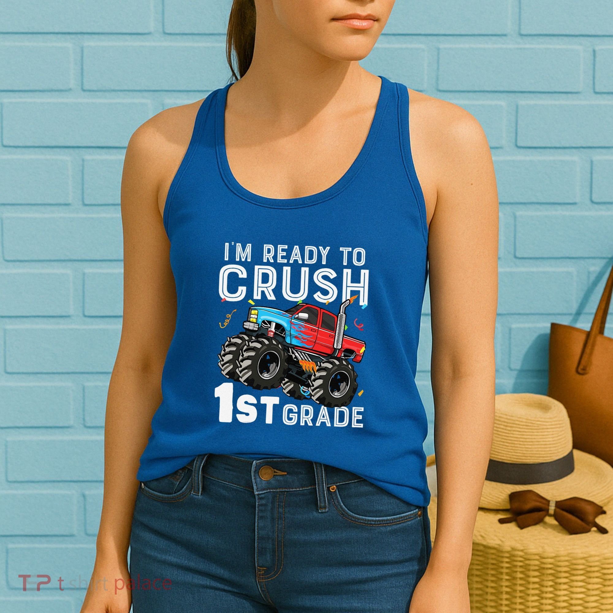 First Day Of First Grade IM Ready To Crush 1st Grade Boy Gift Women's Tank Top