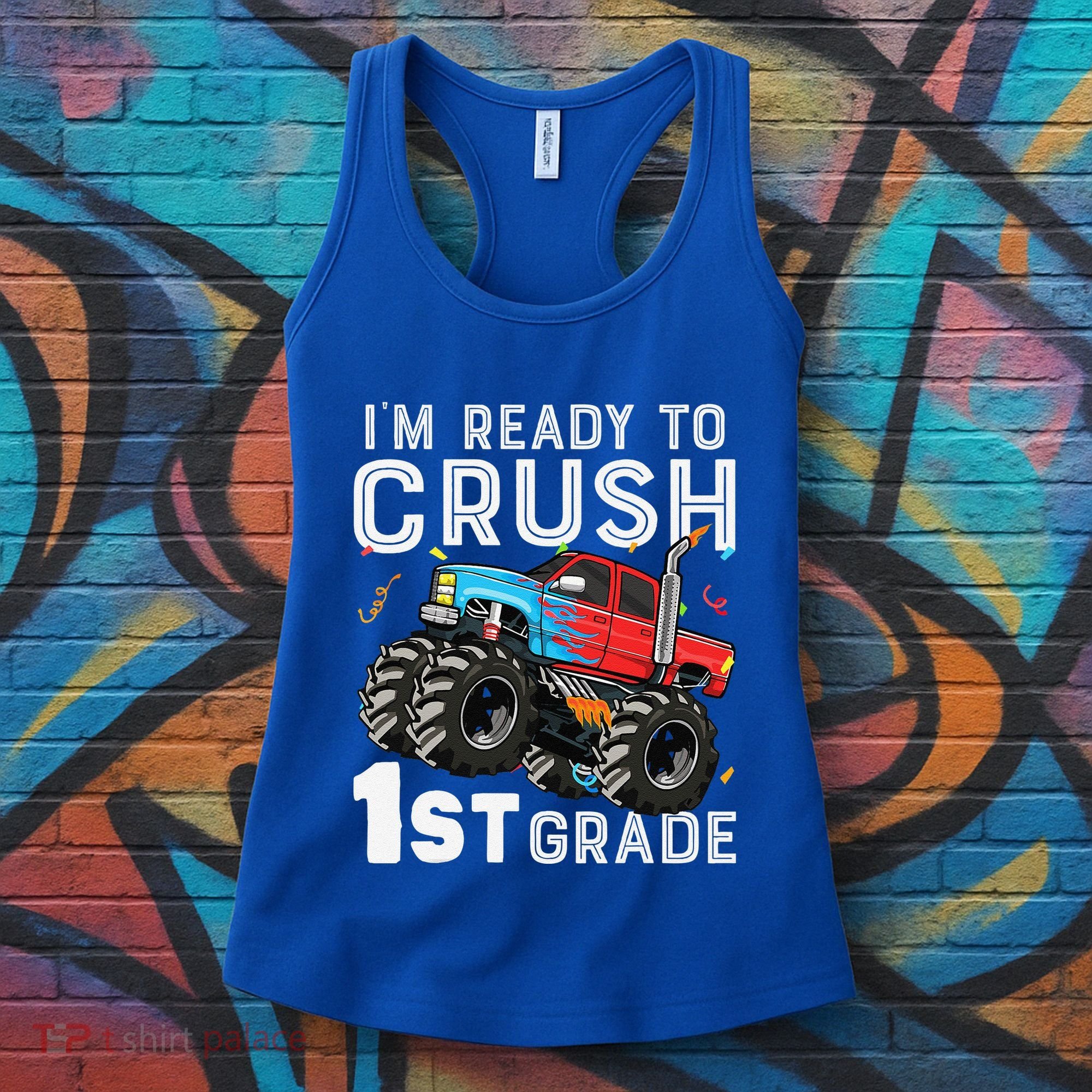 First Day Of First Grade IM Ready To Crush 1st Grade Boy Gift Women's Tank Top