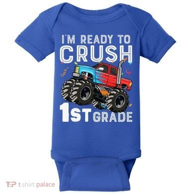 First Day Of First Grade IM Ready To Crush 1st Grade Boy Gift Baby Bodysuit