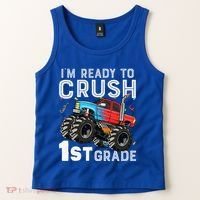 First Day Of First Grade IM Ready To Crush 1st Grade Boy Gift Tank Top thumb 2