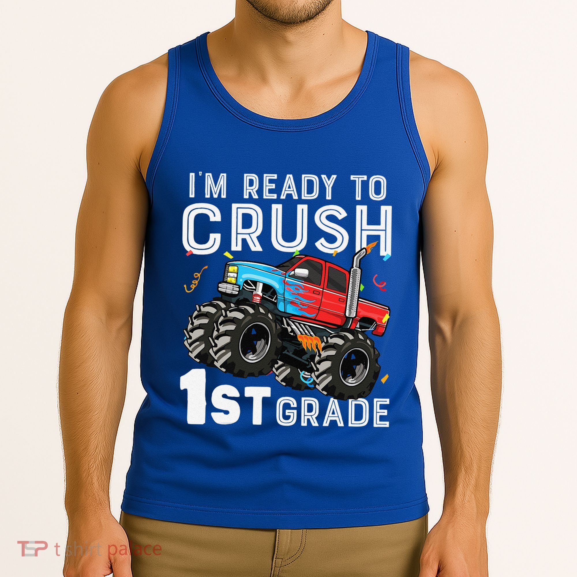 First Day Of First Grade IM Ready To Crush 1st Grade Boy Gift Tank Top
