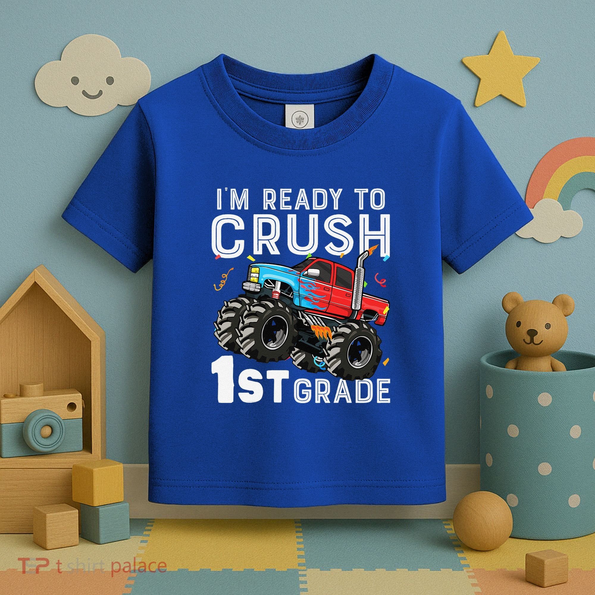 First Day Of First Grade IM Ready To Crush 1st Grade Boy Gift Toddler T-Shirt